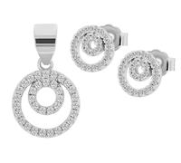 Akzent 925 Sterling Silber Schmuckset für Damen, Hochwertig & Hautverträglich