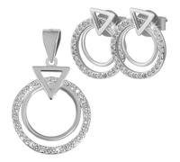 Akzent 925 Sterling Silber Schmuckset für Damen, Hochwertig & Hautverträglich
