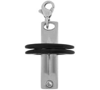 Akzent Anhänger Damen - Premium Damen Schlüsselanhänger aus Edelstahl in Silber, 100% Wasserfest & Hautverträglich