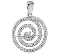 Akzent Anhänger für Damen in 925 Silber, 100% Wasserfest & Hautverträglich