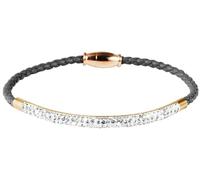 Akzent Armband Damen - Premium Armband Damen in Grau aus Kunstleder, 100% Wasserfest & Hautverträglich