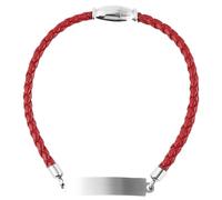 Akzent Armband Damen - Premium Armband Damen in Rot aus Kunstleder, 100% Wasserfest & Hautverträglich