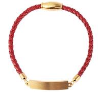 Akzent Armband Damen - Premium Armband Damen in Rot aus Kunstleder, 100% Wasserfest & Hautverträglich
