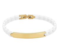 Akzent Armband Damen - Premium Armband Damen in Weiß aus Keramik, 100% Wasserfest & Hautverträglich