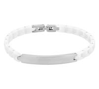 Akzent Armband Damen - Premium Armband Damen in Weiß aus Keramik, 100% Wasserfest & Hautverträglich