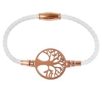 Akzent Armband Damen - Premium Armband Damen in Weiß aus Leder, 100% Wasserfest & Hautverträglich