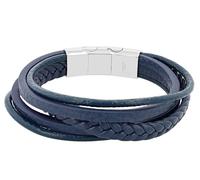 Akzent Armband Herren - Premium Armband Herren in Blau aus Leder, 100% Wasserfest & Hautverträglich