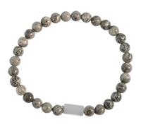Akzent Armband Herren - Premium Armband Herren in Grau aus Naturstein, 100% Wasserfest & Hautverträglich