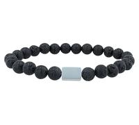 Akzent Armband Herren - Premium Armband Herren in Schwarz aus Naturstein, 100% Wasserfest & Hautverträglich