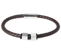 Akzent Armband Unisex - Premium Armband Unisex in Braun aus Leder, 100% Wasserfest & Hautverträglich