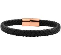 Akzent Armband Unisex - Premium Armband Unisex in Schwarz aus Leder, 100% Wasserfest & Hautverträglich