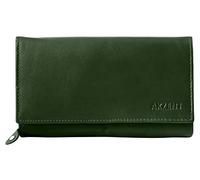 Akzent Damen-Geldbörse Leder RFID Schutz Querformat 10,1 x 17,2 cm 3000437 (grün)