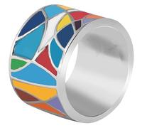 Akzent® Damen Ring - Damenring Größe 60 aus Edelstahl in Silber, 100% Wasserfest & Hautverträglich