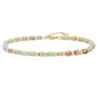 Akzent Edelstahl Armband für Damen in Gelb | Länge 17 cm | Karabinerverschluss | 100% Wasserfest & Hautverträglich | Bracelet for Woman