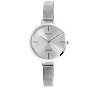 Akzent Exclusive Damen - Uhr Edelstahl Milanaise Armband Analog Quarz 1300024 (Silvercolor/Silberfarbig)