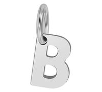 Akzent Feinsil Unisex-Kettenanhänger Buchstabe 925er Echt Silber rhodiniert (B)