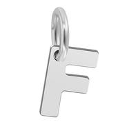 Akzent Feinsil Unisex-Kettenanhänger Buchstabe 925er Echt Silber rhodiniert (F)