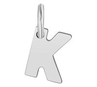 Akzent Feinsil Unisex-Kettenanhänger Buchstabe 925er Echt Silber rhodiniert (K)