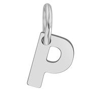 Akzent Feinsil Unisex-Kettenanhänger Buchstabe 925er Echt Silber rhodiniert (P)