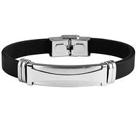 Akzent Galeb Unisex-Armband Kautschuk Edelstahl Hakenverschluss 5030070 (Design 8)