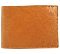 Akzent Geldbörse für Herren aus Leder in Braun, Geldbeutel mit Druckknopf in 9 x 12,5 x 2 cm