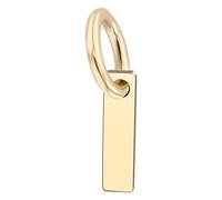 Akzent Golden Initials Unisex-Kettenanhänger Buchstabe 375er 9 Karat Gold 5510073 (I)