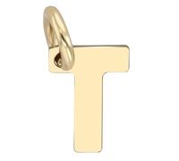Akzent Golden Initials Unisex-Kettenanhänger Buchstabe 375er 9 Karat Gold 5510073 (T)