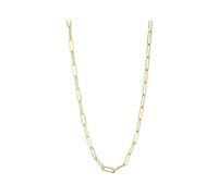 Akzent Kette Damen - Premium Halskette Damen in Silber aus Edelstahl, 100% Wasserfest & Hautverträglich (45, Zentimeter)