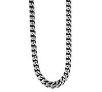 Akzent Kette Herren - Premium Halskette Herren mit Anhänger aus Edelstahl in Silber, 100% Wasserfest & Hautverträglich