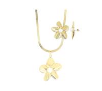 Akzent Schmuckset - Schmuck Set aus Edelstahl Für Damen in Gold, 100% Wasserfest & Hautverträglich