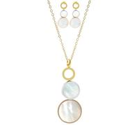 Akzent® Schmuckset - Schmuck Set aus Edelstahl Für Damen in Gold, 100% Wasserfest & Hautverträglich