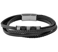Akzent Stijn Unisex-Armband Kunstleder Edelstahl Magnetverschluss 5040292 (23)