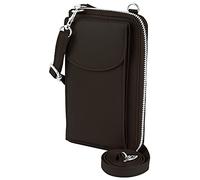 Akzent Unisex - Handy Umhängetasche aus Leder mit Geldbörse 19x11x5,4 cm 3900024