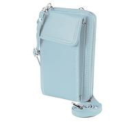 Akzent Unisex-Handy Umhängetasche unter 7 Zoll Kunstleder mit Geldbörse 18x12x4,5cm 3610005 (hellblau)