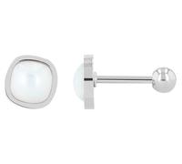 Akzent Wasserfeste Edelstahl Ohrringe Ohrstecker Damen in Silber, 100% Wasserfest & Hautverträglich