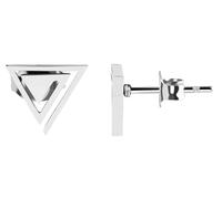 Akzent Wasserfeste Edelstahl Ohrringe Ohrstecker für Damen in Silber, 100% Wasserfest & Hautverträglich