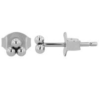 Akzent Wasserfeste Titan Ohrringe Ohrstecker Damen in Silber, 100% Wasserfest & Hautverträglich
