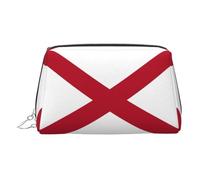 Alabama Staatsflagge, Reise-Ready, Make-up-Organizer, tragbare Kulturtasche für Damen, silber, Einheitsgröße, Kulturbeutel