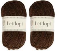 Álafoss 1522-0867 Garn, Chocolate Heather, 50g/1.75oz. 100m/109yd (Packung mit 2)