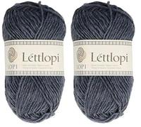 ÁLAFOSS - Icelandic wool yarn 1522-9418 Garn, Wolle, 9418 Blau, 50g/1.75oz. 100m/109yd, 100 meter (Packung mit 2)