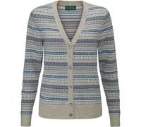 Alan Paine Cardigan Fair Isle Porridge/Blue (Größe: 34) 34 blau