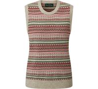 Alan Paine Pullunder Fair Isle Porridge/Red (Größe: 36) 36 beige