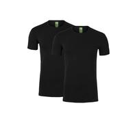 Alan Red Bilbao Slim Fit T-Shirt Rundhals schwarz, Einfarbig