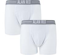Alan Red Boxershorts Weiß 2er-Pack - Größe L Weiß L