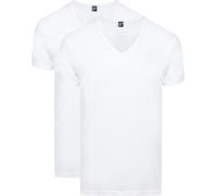 Alan Red Dean T-Shirt V-Ausschnitt Weiß (2er-Pack) - Größe L Weiß L