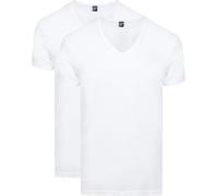 Alan Red Dean T-Shirt V-Ausschnitt Weiß (2er-Pack) - Größe XL Weiß XL