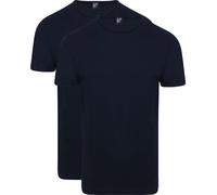 Alan Red Derby O-Ausschnitt T-Shirt Dunkelblau (2er-Pack) - Größe XXL Blau XXL