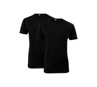 Alan Red Derby O-Ausschnitt T-Shirt Black (2er-Pack) - Größe L Schwarz L