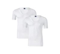 Alan Red T-Shirt Extra Tiefer V-Ausschnitt Stretch - Größe XL Weiß XL