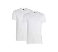 Alan Red Oakville Slim Fit T-Shirt Rundhals Doppelpack weiss, Einfarbig
